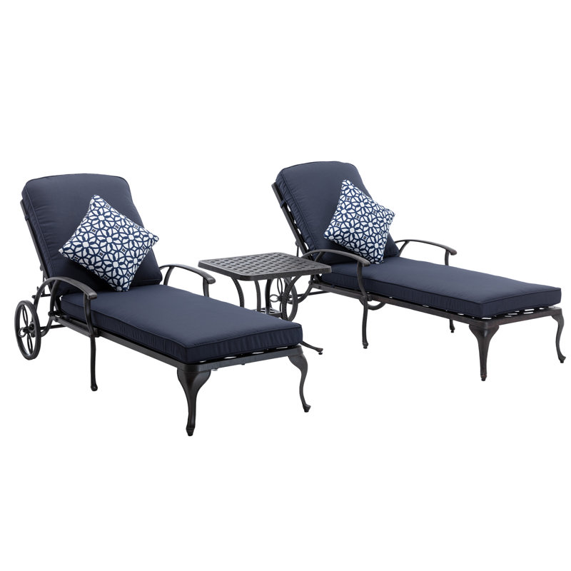 Canora Grey Renado Outdoor Metal Chaise Lounge Wayfair